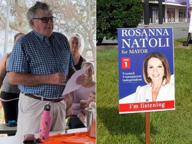 ‘Poor form’: Mayor hopeful busted removing rivals’ election signs