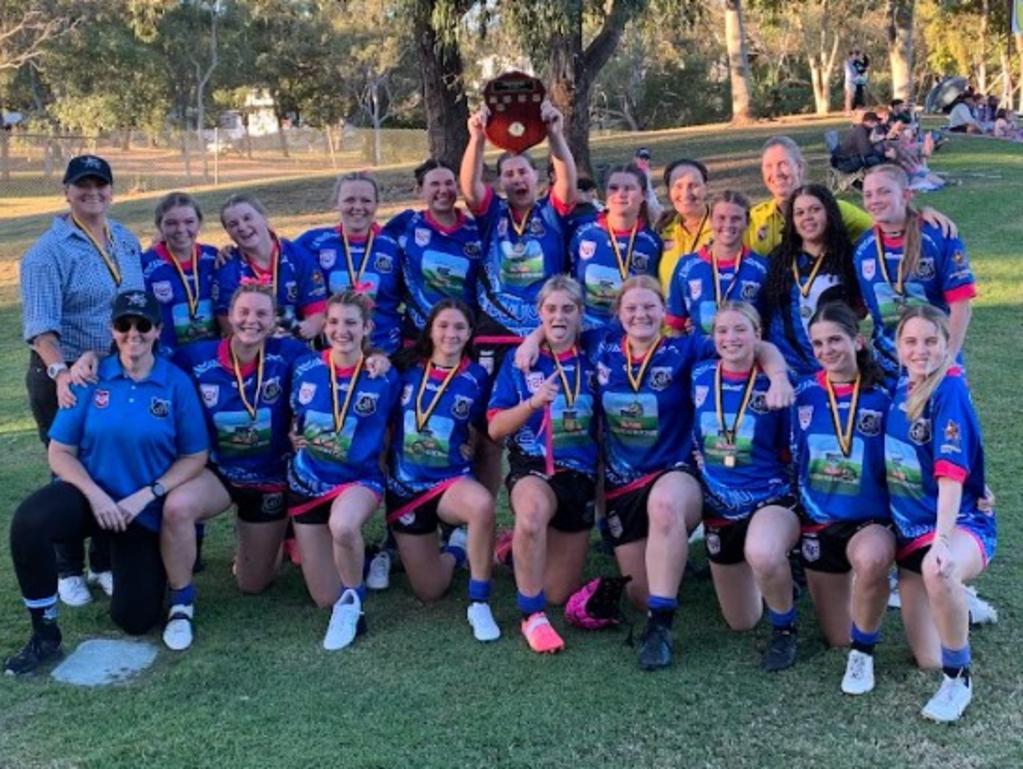 Norths won the Rocky Junior League under-17 girls final at Rugby Park on June 8, 2024.