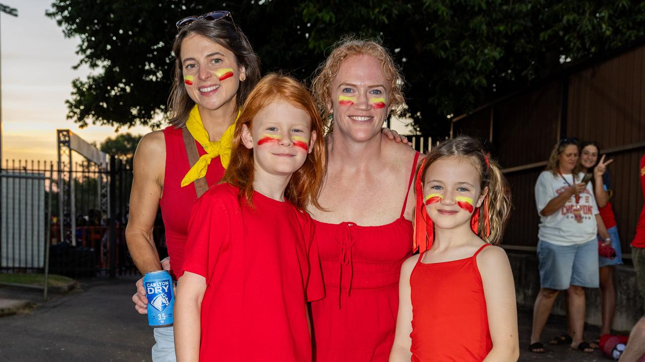 Fans at the Gold Coast Suns v Western Bulldogs 2025 AFL match at TIO Stadium. Picture: Pema Tamang Pakhrin