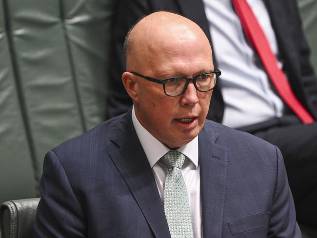 Opposition Leader Peter Dutton has called on Labor to do more to help Ukraine. Picture: NCA NewsWire / Martin Ollman