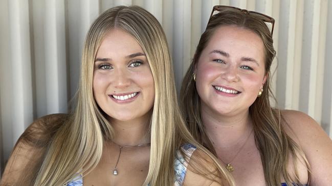 Grace Bekker and Annie White at the Gympie Races on June 15, 2024.