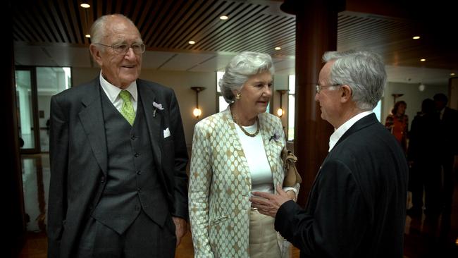 Fraser and wife Tamie at Parliament House.