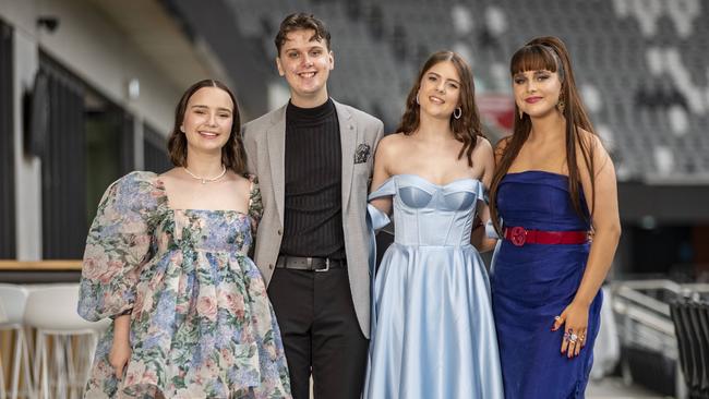 From left: Molly Hayes, 18, Daniel Lawther, 17, Georgia Bavcar, 18, Charlie Stoneman, 18, Picture: Christian Gilles