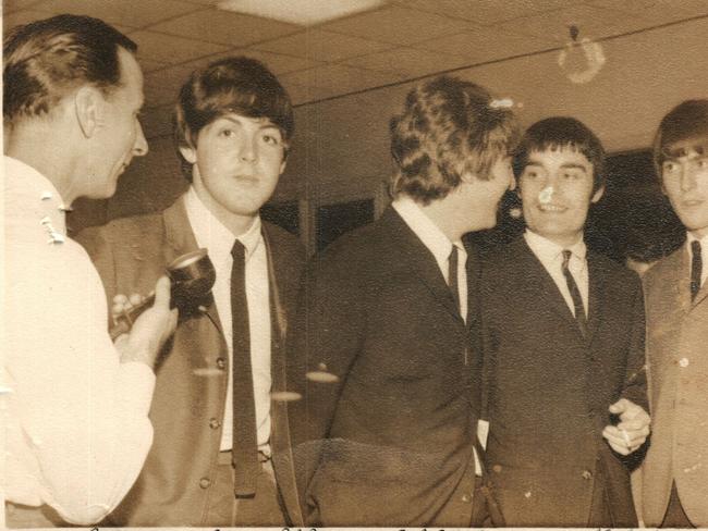 ONE TIME USE ONLY The Beatles arrive at Darwin Airport on June 11, 1964.Image: Supplied by Josephine Swan-Saunders