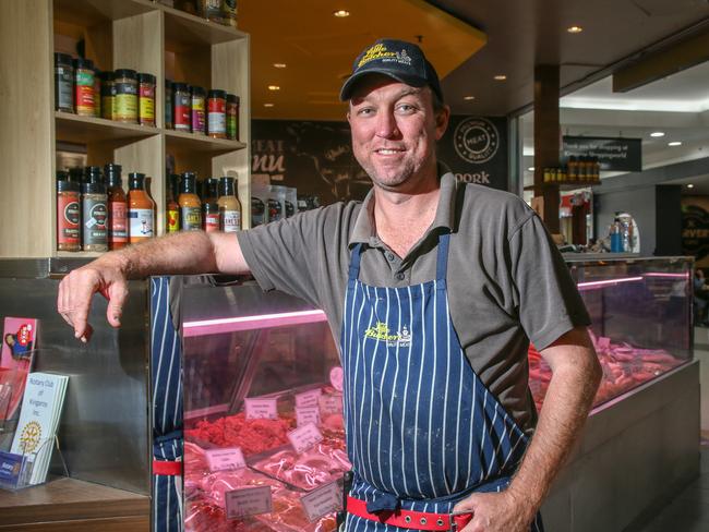 The Little Butcher team in Kingaroy Shopping World. Picture: Dominic Elsome