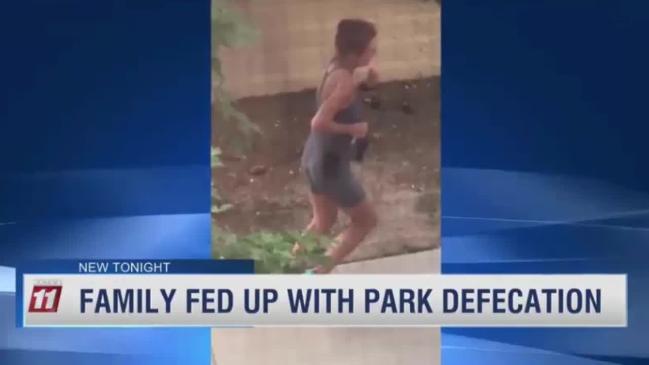 Mum begs runner to stop pooping on her lawn