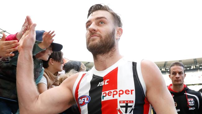 Sam Fisher played 288 games for St Kilda before retiring in 2016. Picture: AFL Media