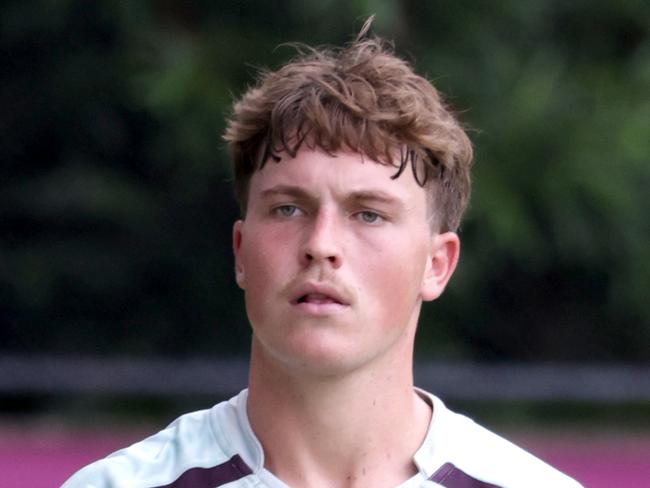 Coby Black, after training at the Broncos NRL, Red Hill, Brisbane, on Friday 24th January 2025 - Photo Steve Pohlner