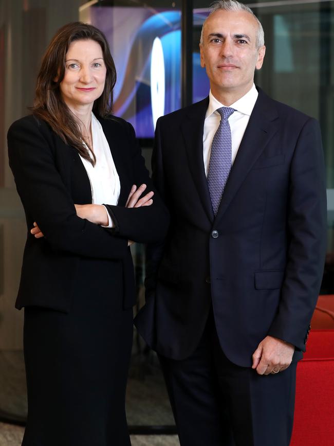 HMC Capital boss David Di Pilla and new hire Angela Karl.