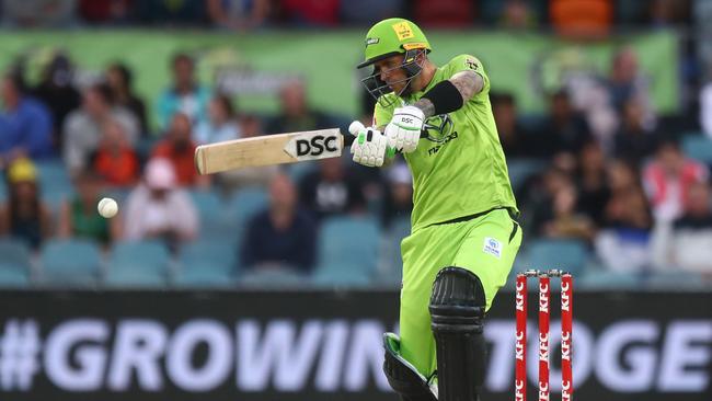 Big-hitting opener Alex Hales has been in red-hot form for Sydney Thunder.