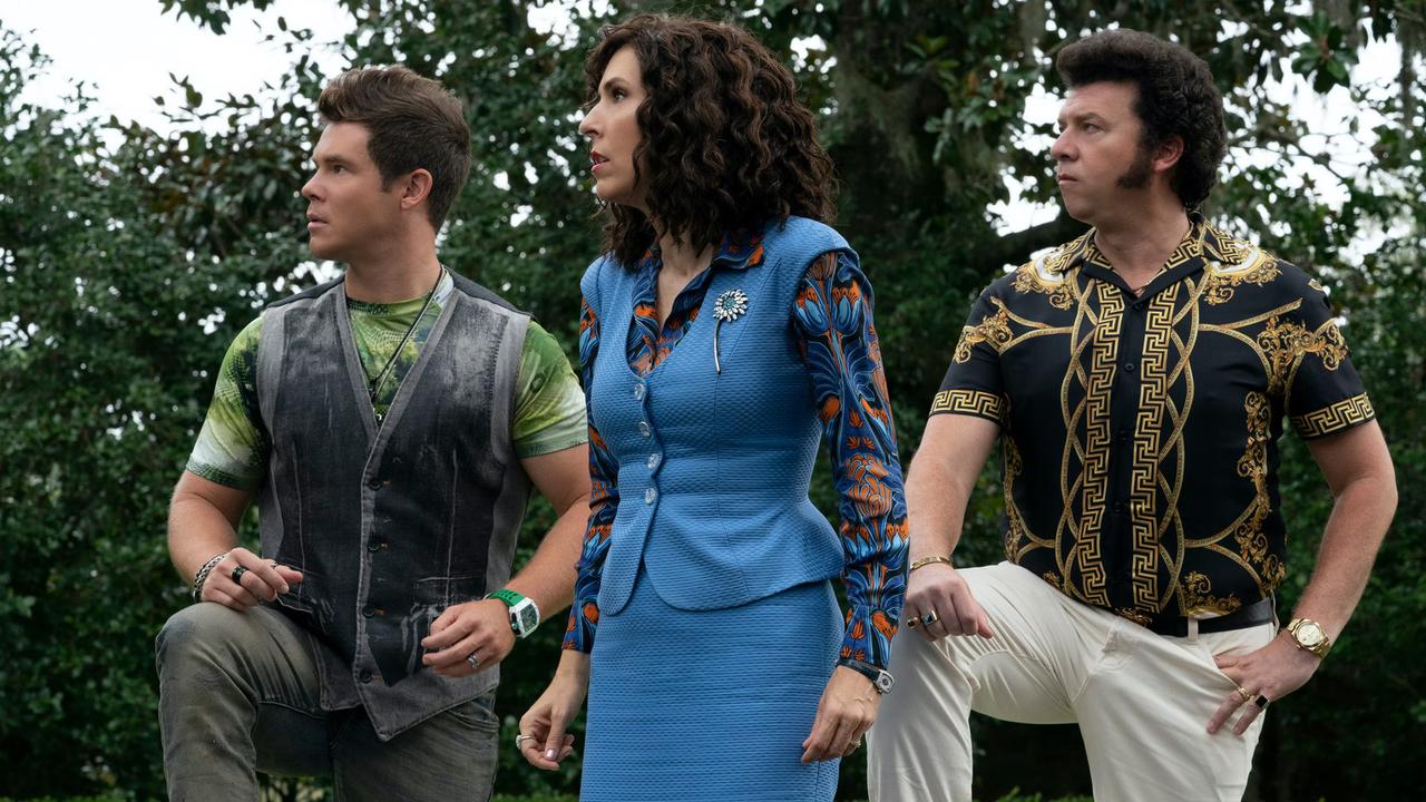The Righteous Gemstones also stars Adam Devine and Edi Patterson, who play McBride’s on-screen siblings. Picture: Foxtel