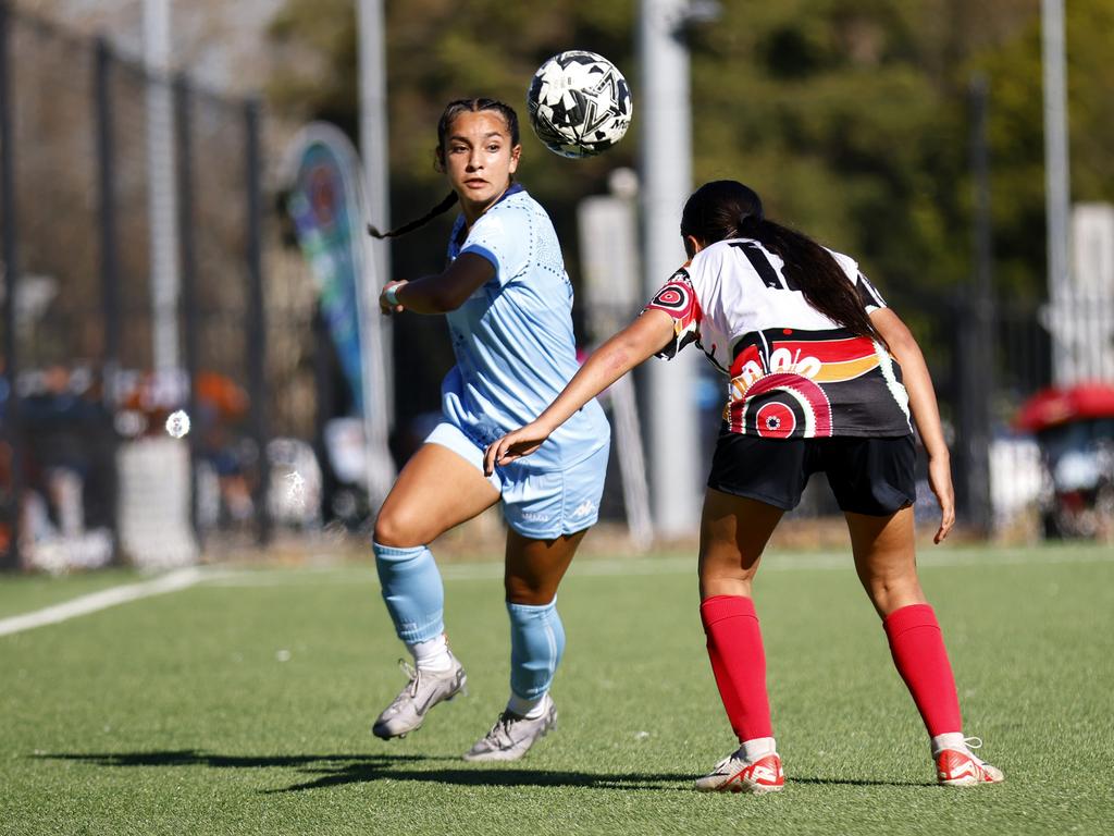 Cassidee Fernando. Picture: Michael Gorton. U16 Girls NAIDOC Cup at Lake Macquarie Regional Football Facility.