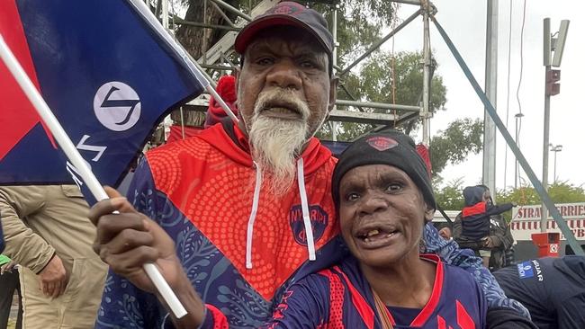 Crowd photos of the Round 16 AFL match in Traeger Park, Alice Springs. Picture: Laura Hooper