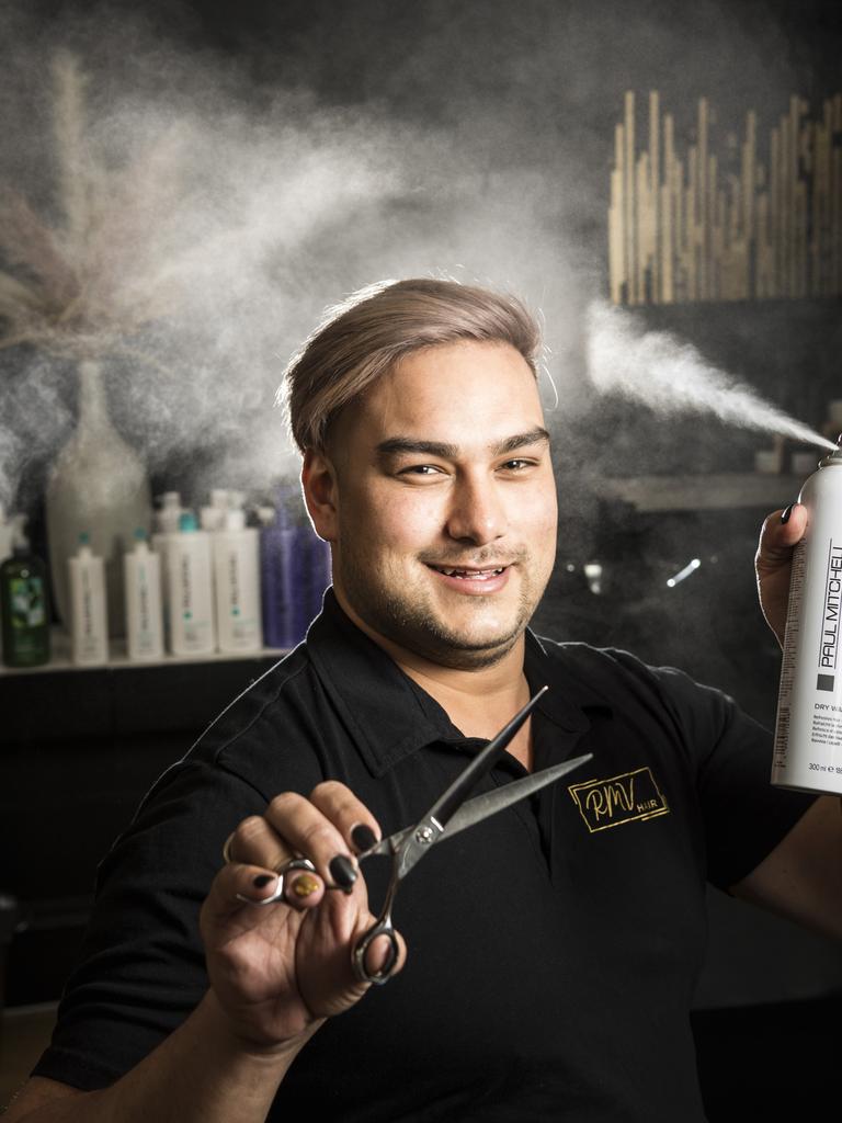 RMV Hair owner Robbie Verwey (Moore) is excited to be named as the best hairdresser in The Chronicle's 2021 Best of Toowoomba series, Wednesday, August 4, 2021. Picture: Kevin Farmer