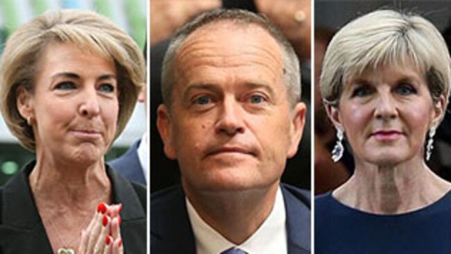 Not been a good week for Michaelia Cash. Bill Shorten or Julie Bishop