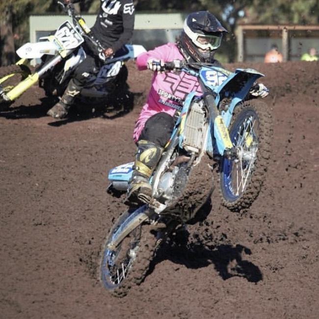 Reece Atteridge competing in motocross. Picture: Supplied.