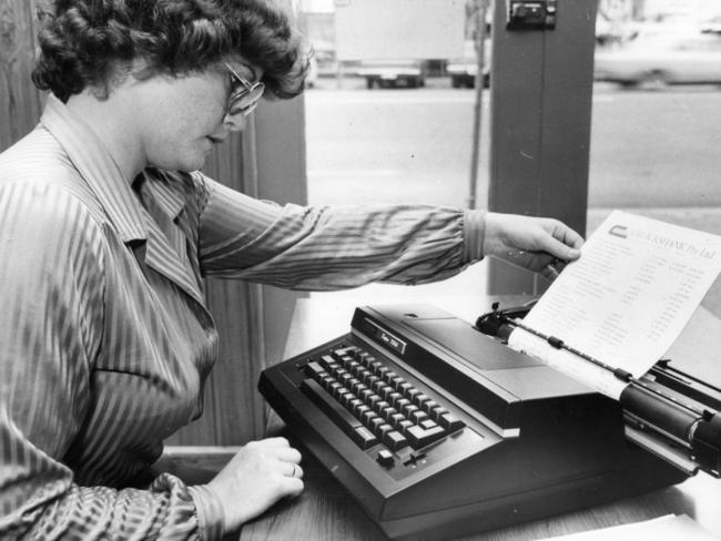 Many of today’s students have known nothing but the digital world and would never have seen or used a typewriter.