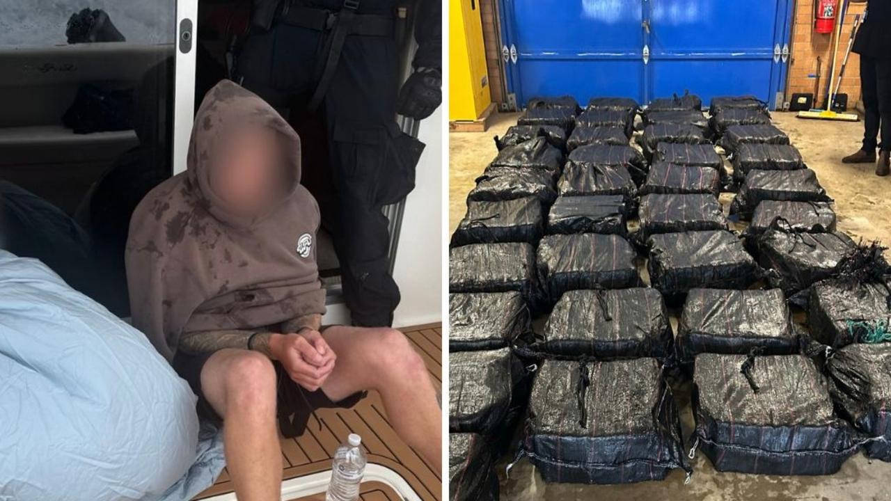 Dramatic moment cops raid boat near NSW