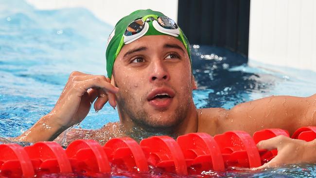 South African swim star Chad le Clos at last month’s world titles.