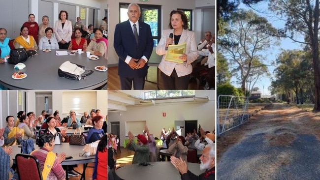 A respite centre for older migrants in western Sydney is one step closer with Labor pledging $5 million. Pictured: left, Greenway federal Labor MP Michelle Rowland announced the funding at Sri Om, and, right, the site of the future respite centre at Clarence.