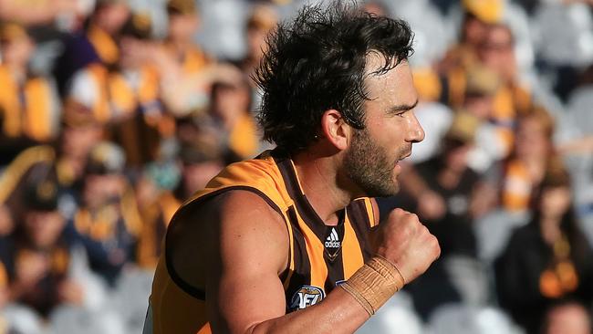 AFL: Round 2 Hawthorn v West Coast Jordan Lewis goal Picture:Wayne Ludbey
