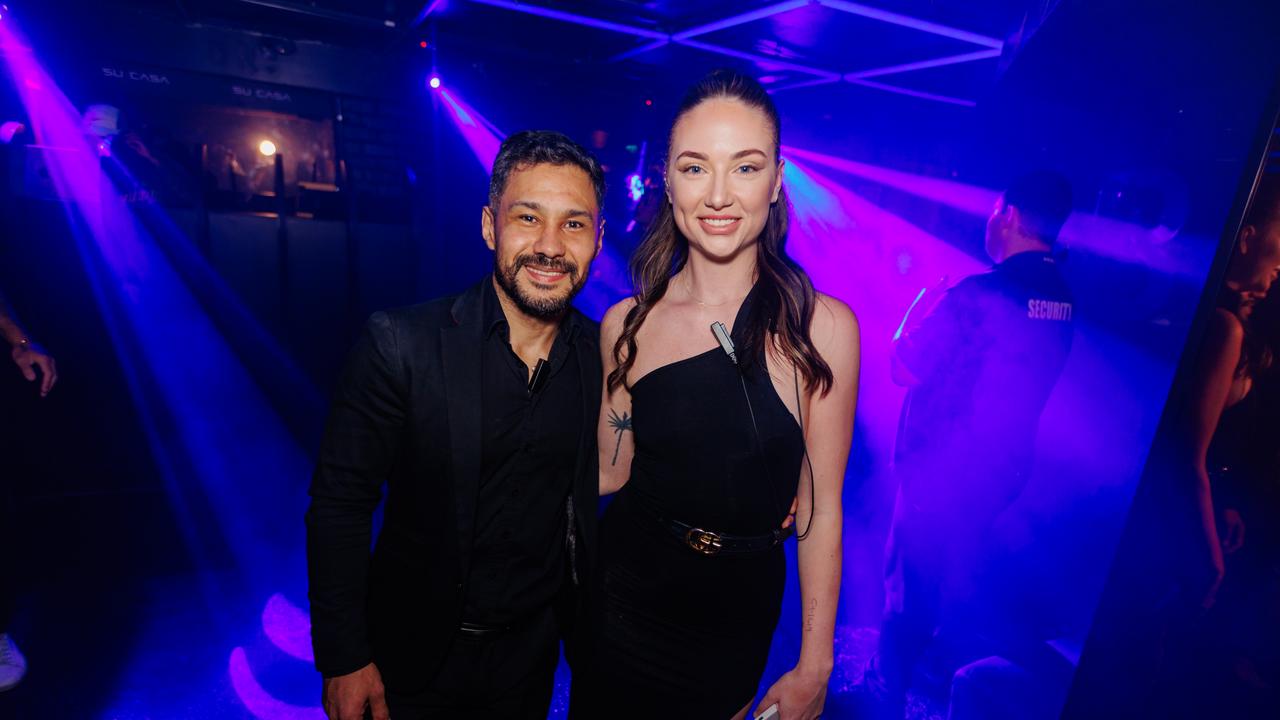 Manny Neto, Courtney Blenkin at Su Casa Nightclub. Picture: Cut by Jack