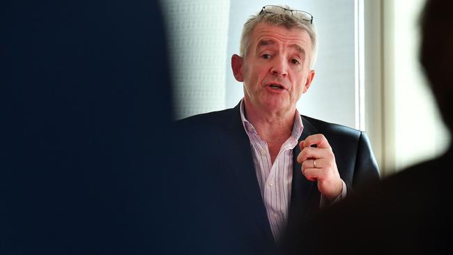Ryanair chief executive Michael O'Leary at a London press briefing on November 7, 2016. Picture: AFP/Ben Stansall