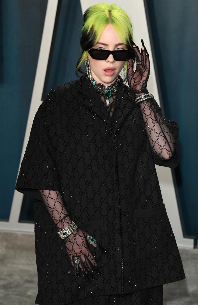 Gucci items, as seen on Billie Eilish at the Oscars, are in high demand from generation Z on Poshmark. Picture: Daniele Venturelli/WireImage