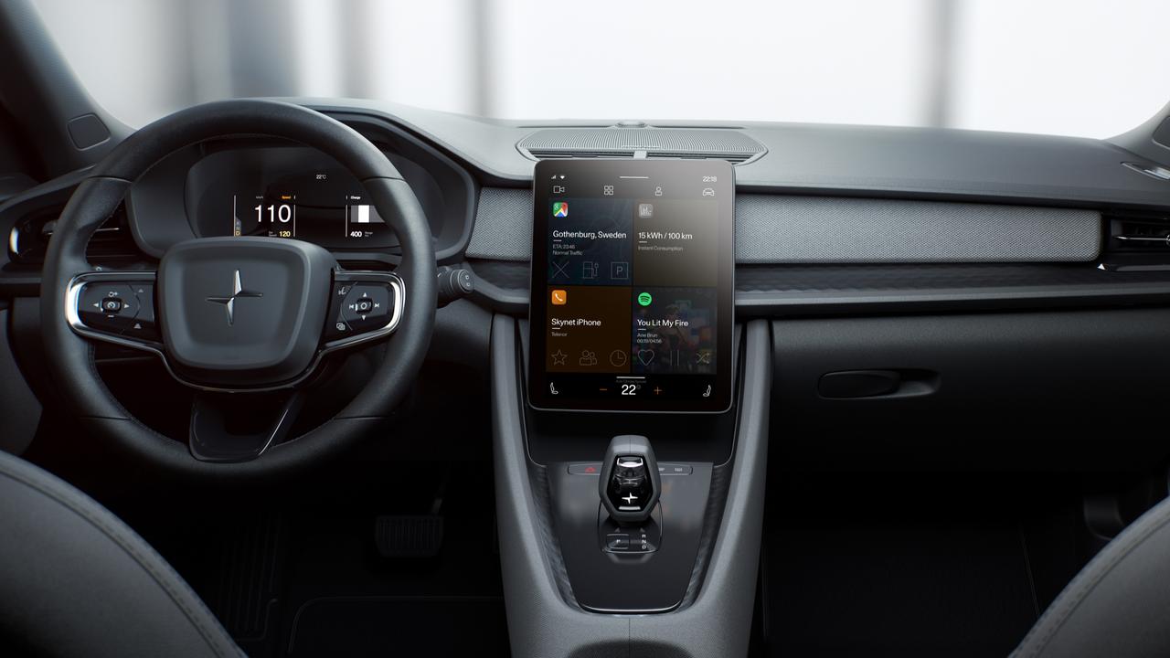 The Polestar’s dashboard is closely linked to Google.