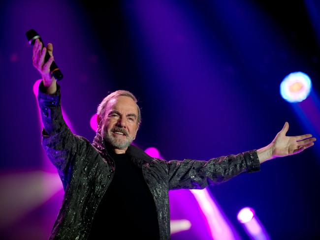 Neil Diamond clearly loved being on stage.