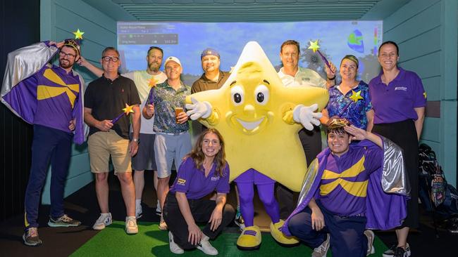 X-Golf Penrith raised $1840 out of $7500 overall nationally. The total amount is enough to grant one sick kid a Starlight Wish. Picture: Supplied