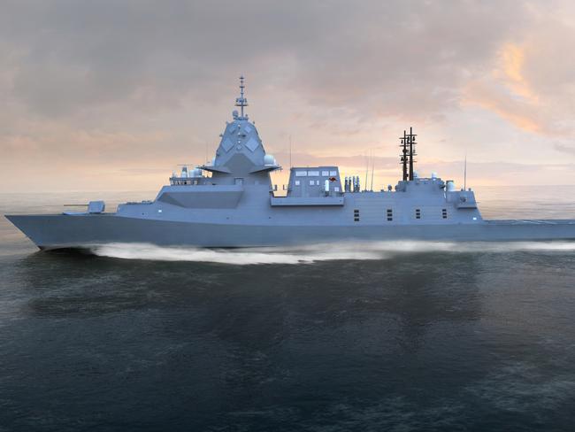 BAE System’s Global Combat Ship - Australia will be one of the most advanced anti-submarine warships in the world. The Hunter class FFGs will be built in Australia by ASC Shipbuilding at the Osborne Naval Shipyard in South Australia. Picture: BAE