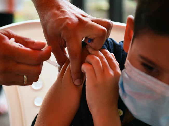 The “perfect storm” of Covid means children are not being immunised against other viruses. Picture: AFP