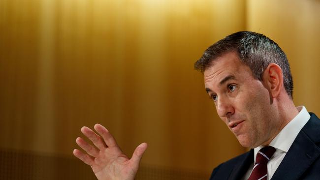 Federal Treasurer Jim Chalmers soon criticised CBA’s move on Tuesday. Picture: Nikki Short