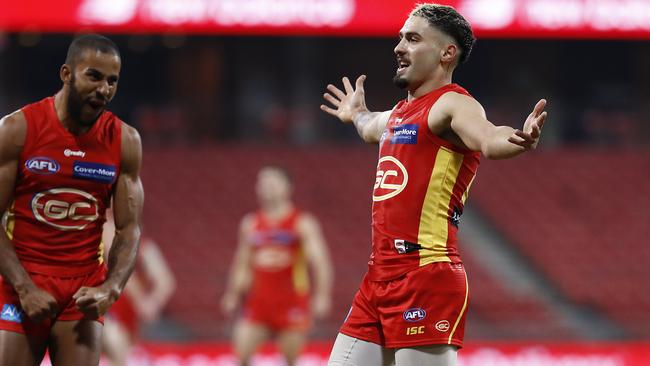 South Australian Izak Rankine was electric in his AFL debut for the Suns.