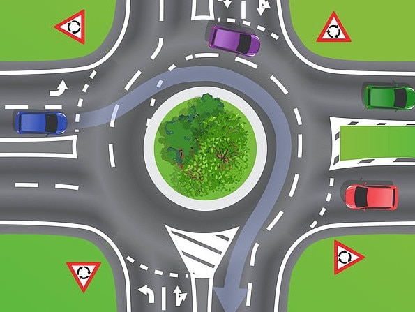 The roundabout quiz has sparked a heated debate. Picture: Facebook.