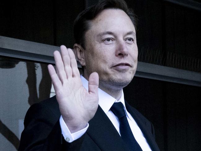 Elon Musk, chief executive officer of Tesla Inc., departs court in San Francisco, California, US, on Tuesday, Jan. 24, 2023. Investors suing Tesla and Musk argue that his August 2018 tweets about taking Tesla private with funding secured were indisputably false and cost them billions of dollars by spurring wild swings in Tesla's stock price. Photographer: Marlena Sloss/Bloomberg