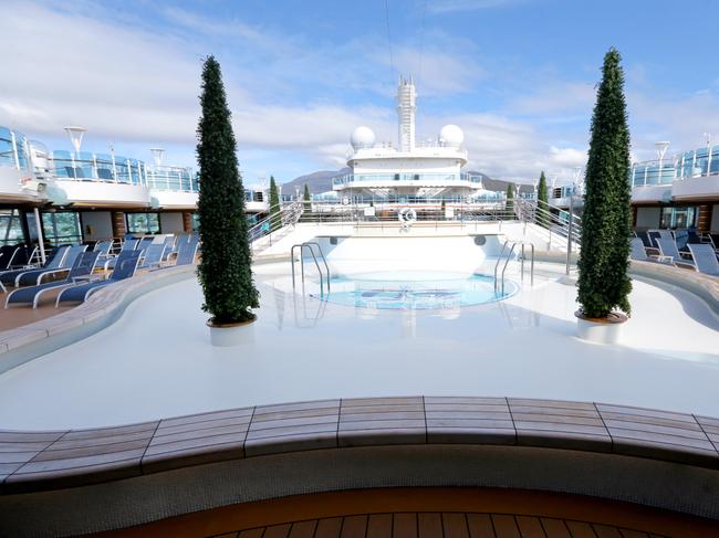 A sneak peak inside the cruise ship Majestic Princess, which docked in Hobart on Sunday. Picture: PATRICK GEE