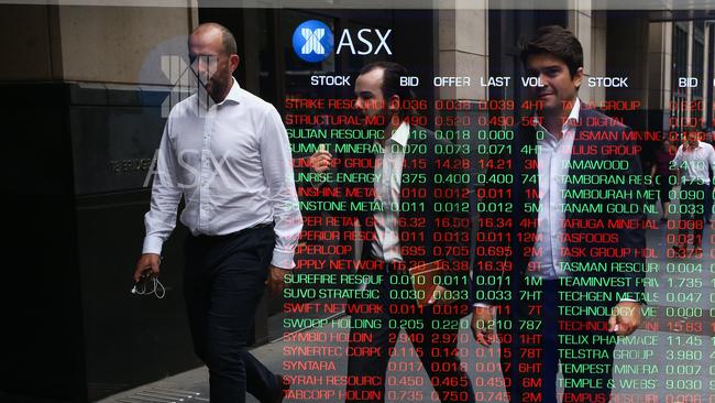 SYDNEY, AUSTRALIA: NewsWire Photos: JANUARY 31 2024: A view of the digital boards at the Australian Stock Exchange in the CBD in sydney. Picture: NCA NewsWire / Gaye Gerard