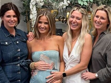 Lucy Graham’s recent baby shower raised eyebrows, with her Instagram reference to a wedding. Picture: Instagram