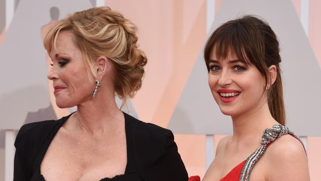 Dakota Johnson took her mum Melanie Griffith as her date to the 87th Oscars.