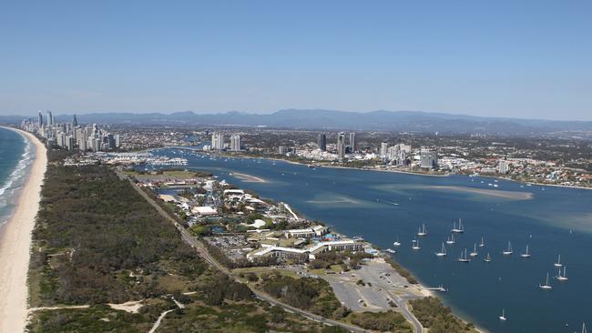 The future of the The Spit — will again surface as an election issue. Picture Mike Batterham