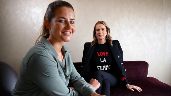 Michelle Payne and director Rachel Griffiths. Picture: Toby Zerna