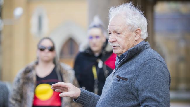 Michael Mansell from the Aboriginal Land Council of Tasmania. Picture: Richard Jupe