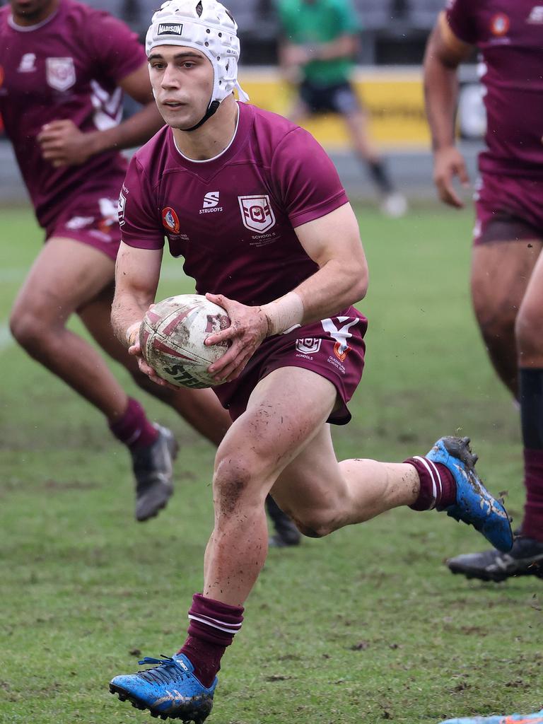 QLD player 6, Jye Gray, ASSRL National Semi-finals, QLD vs NSW CIS (18), Redcliffe. Picture: Liam Kidston