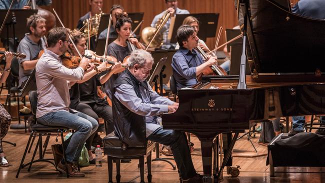 Brazilian pianist Nelson Freire rehearsing with Sydney Symphony Orchestra. Picture: Daniela Testa