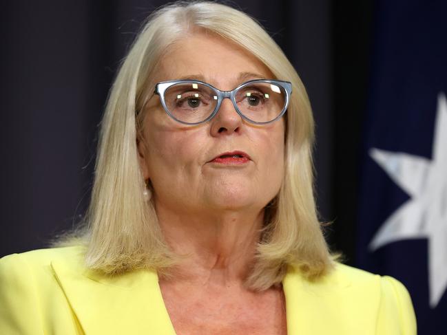 Home Affairs Minister Karen Andrews will announce $86.7m to improve monitoring of terrorists whose maximum sentences expire. Picture: NCA NewsWire / Gary Ramage