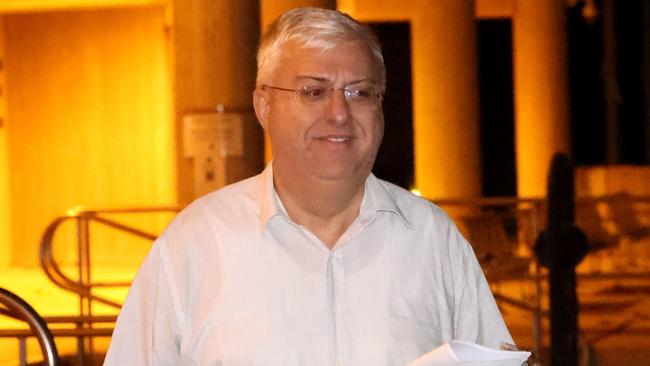 Frank Zumbo pictured as he leaves the Surry Hills police centre last year. Picture: Damian Shaw