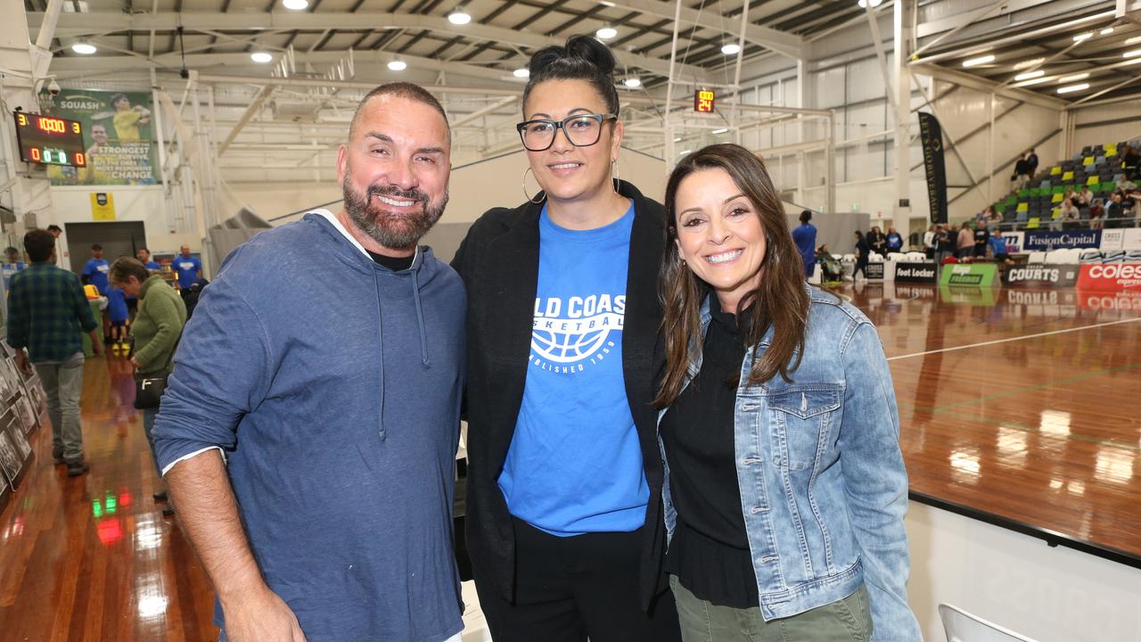 Billy Cross, Bec Morris and Jackie Cross. Picture: Mike Batterham