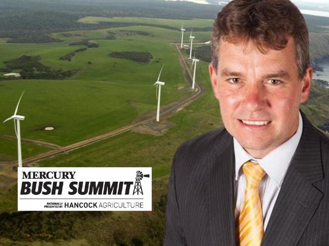 Bush Summit 2023 Hobart Mercury. James McKee, Regional Development Australia Tasmania CEO.